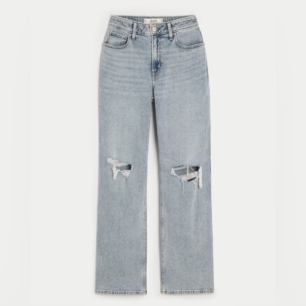 Hollister Trendy Distressed Denim Jeans